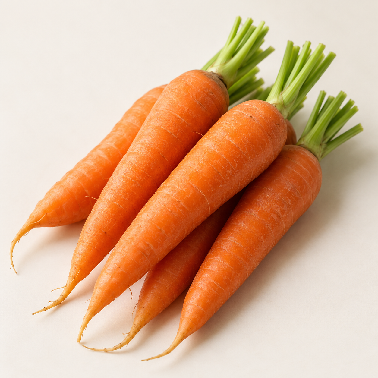 Illustrative fresh carrots